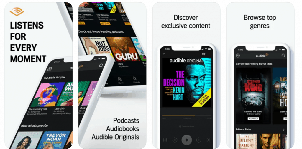 best audiobook apps for iOS devices