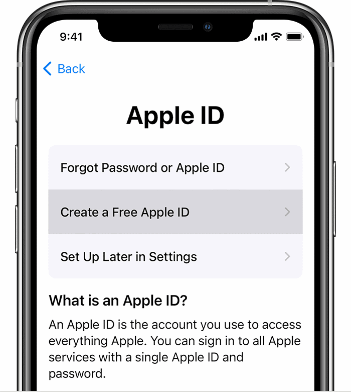 create new apple id password