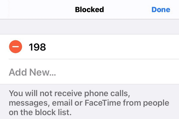 remove blocked contact iphone