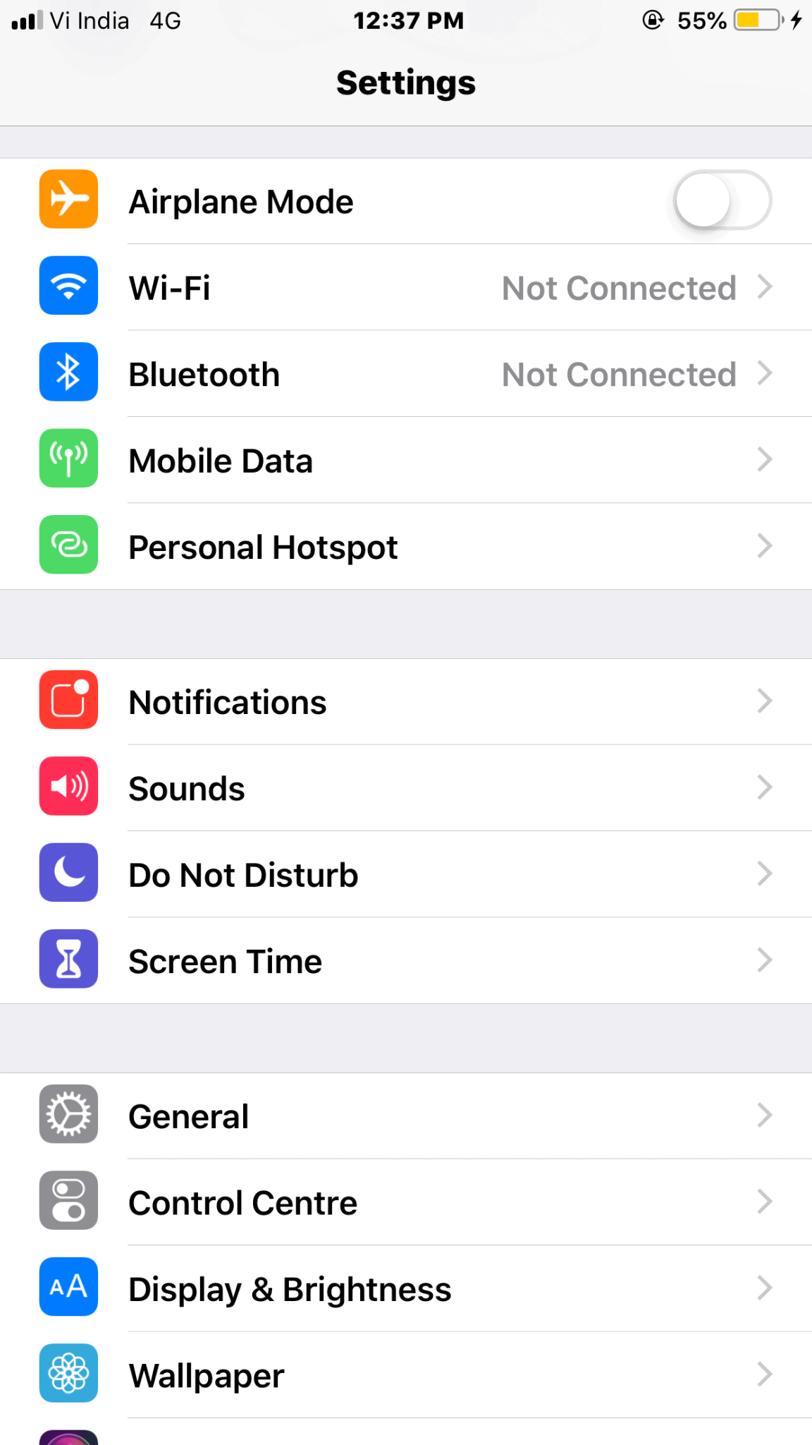 iphone 11 lock screen settings