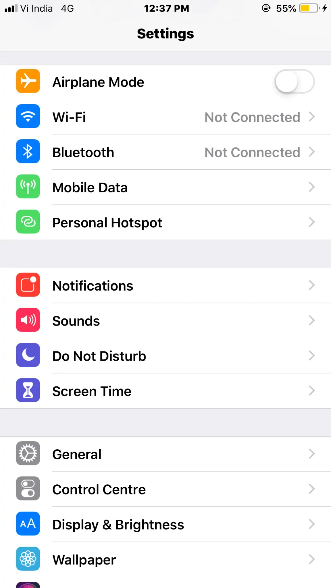 iphone 11 lock screen settings