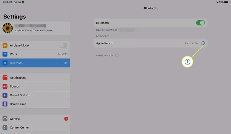 how to Check if the iPad and Pencil Are Paired