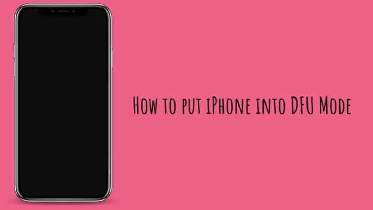 How to put iPhone into DFU Mode