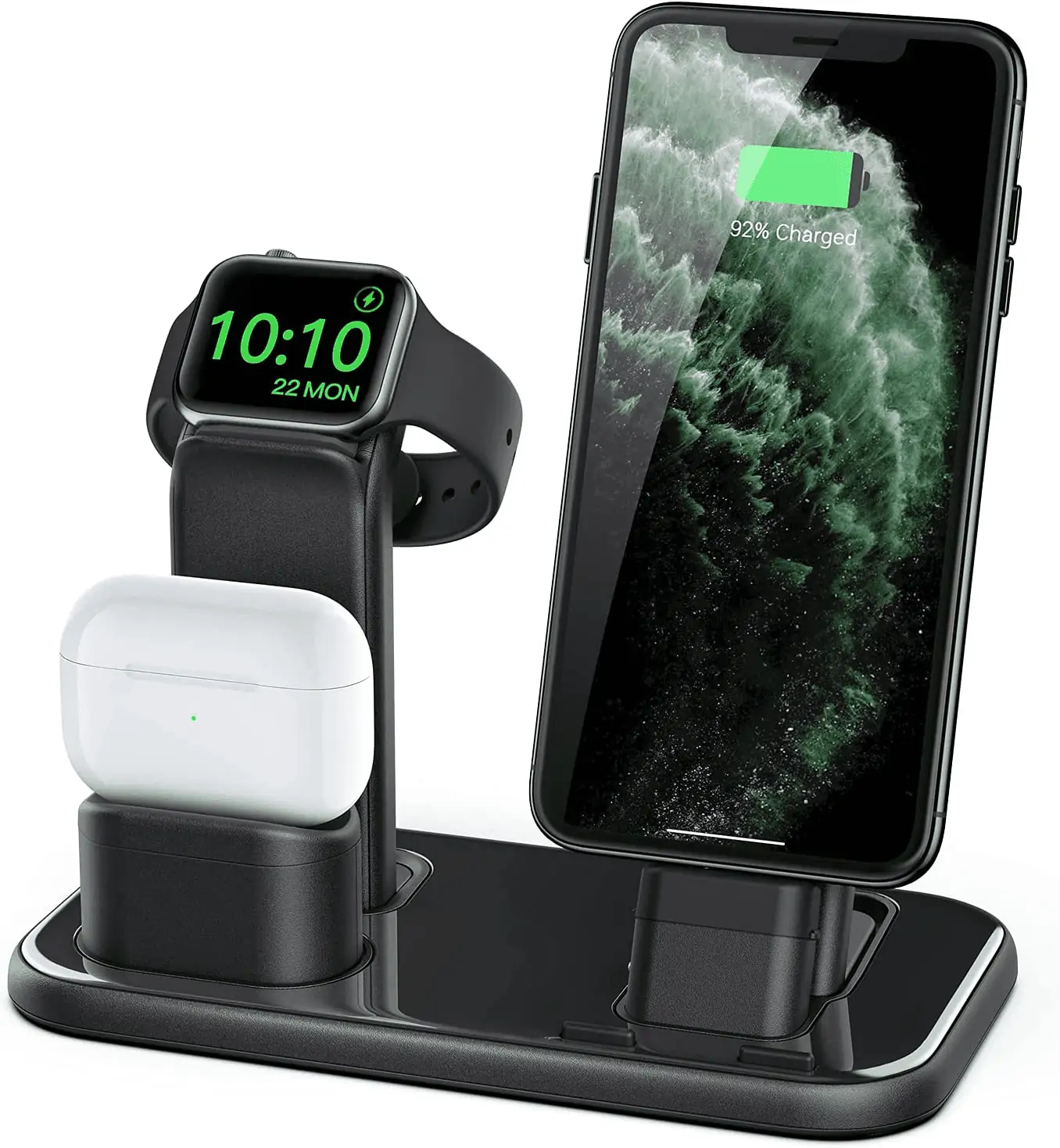 charging stand for iphone and apple watch and airpods