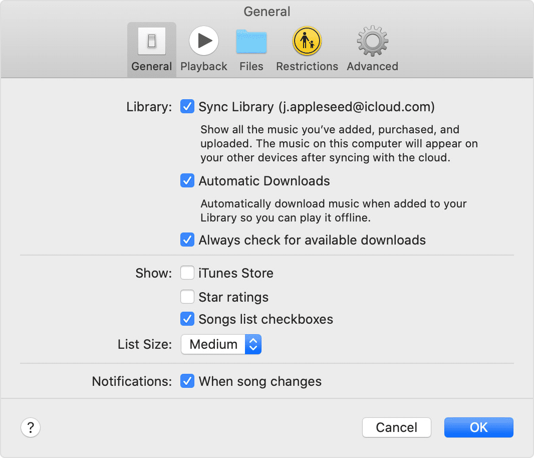 how to turn off icloud music library on mac 2020