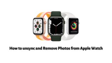 How to unsync and Remove Photos from Apple Watch