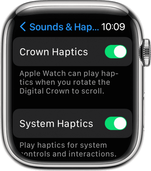 How to turn haptic settings for the Apple Watch Digital Crown on or off