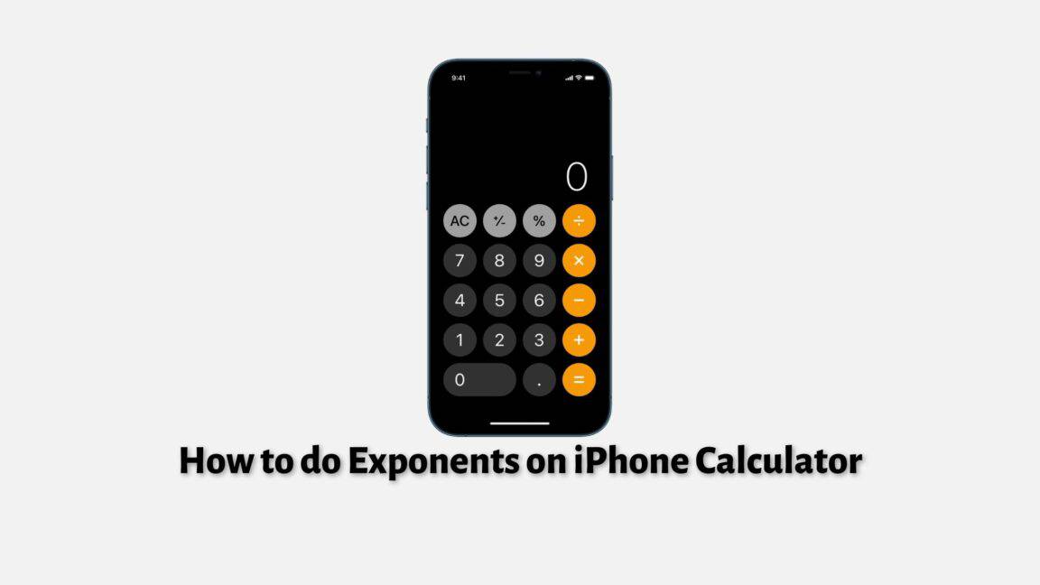 How to do Exponents on iPhone Calculator