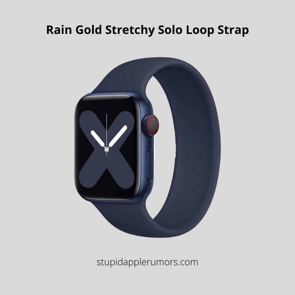 Rain Gold Stretchy Solo Loop Strap