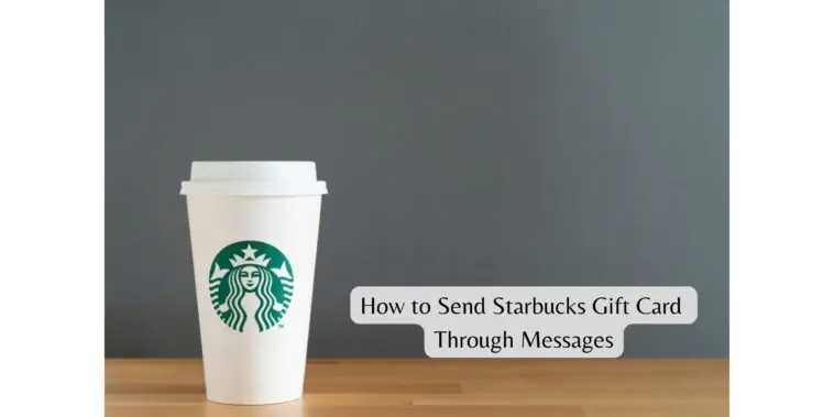 How to send starbucks gift card through messages