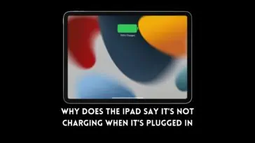 Why does the iPad say it's not charging when it's plugged in