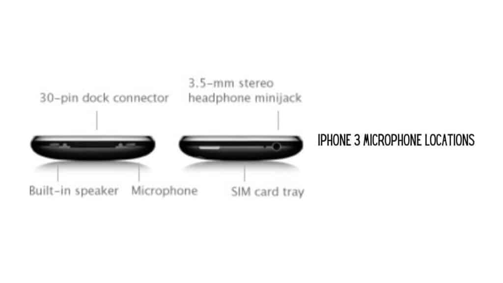 where is the microphone on iphone x