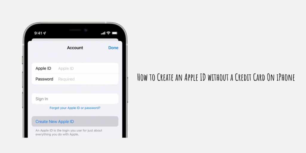 apple id without credit card no none option