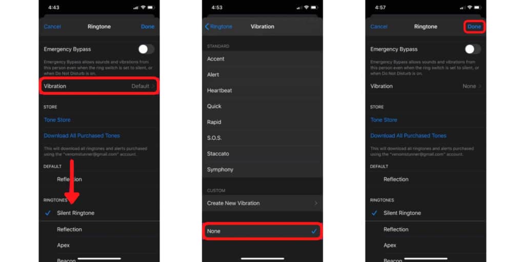 How to Set Silent Ringtone for a Contact