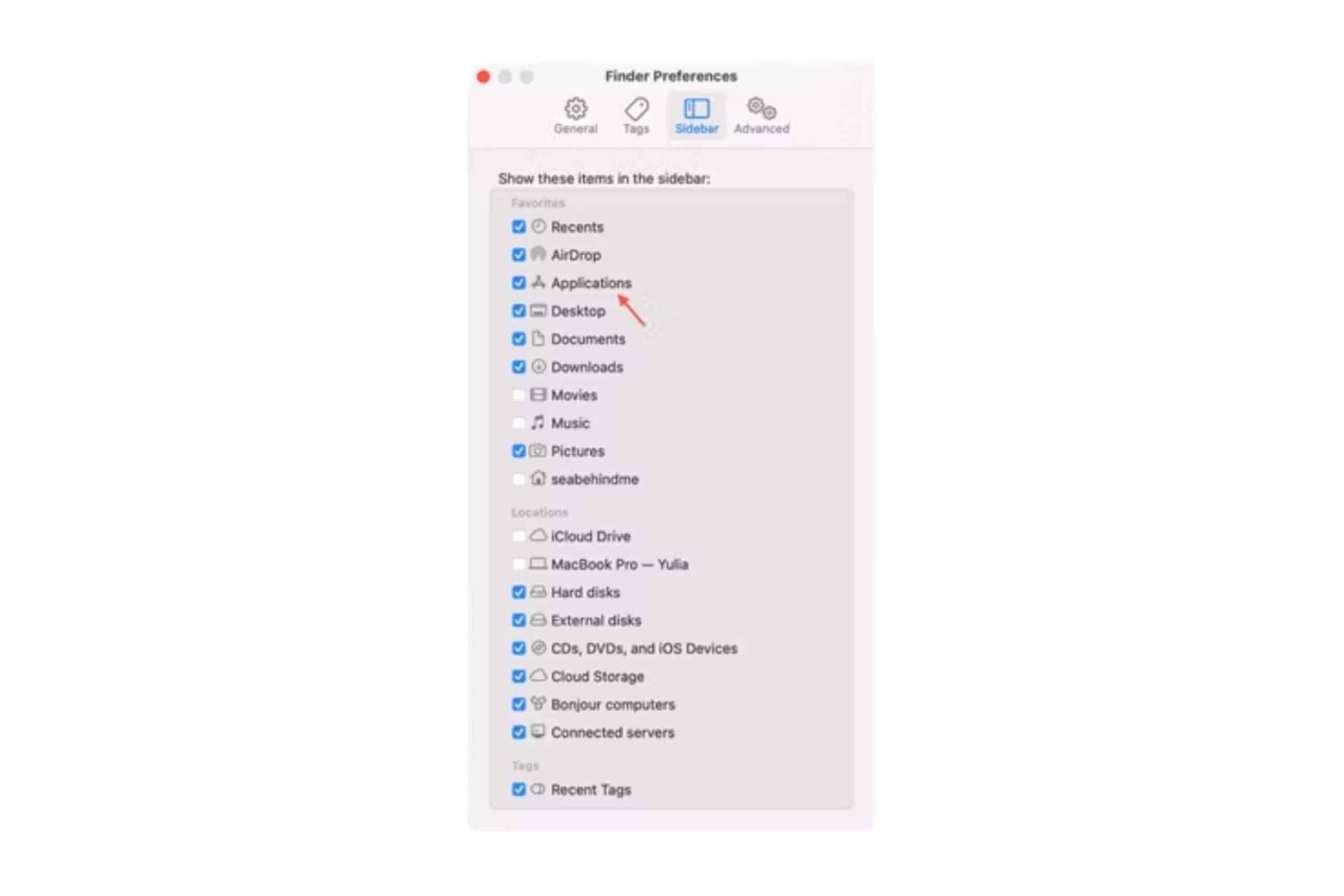 How to Open the Applications Folder From the Finder Sidebar