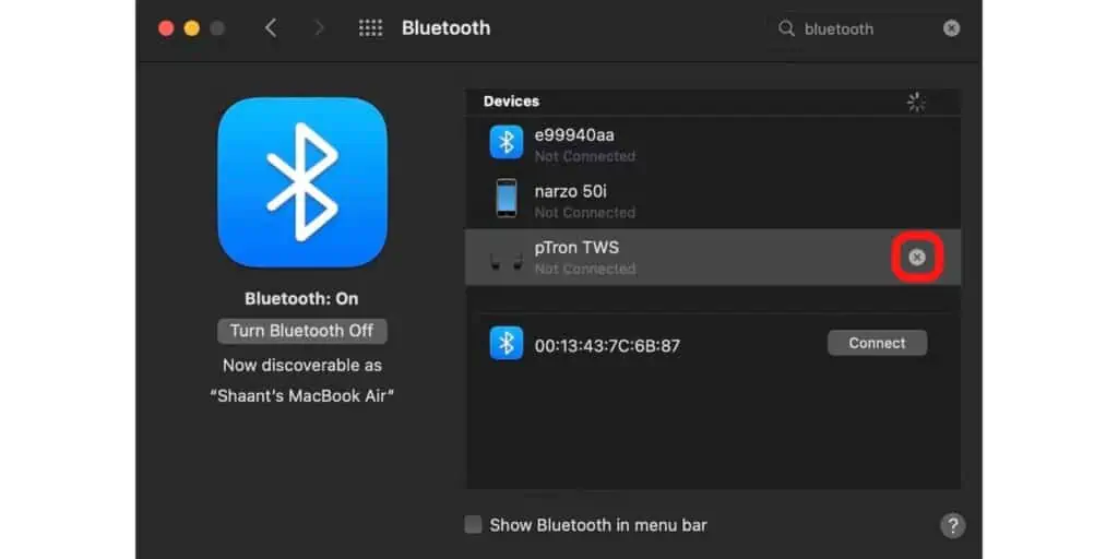 bluetooth not showing in system preferences