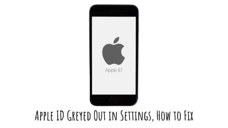 Apple ID Greyed Out in Settings, How to Fix