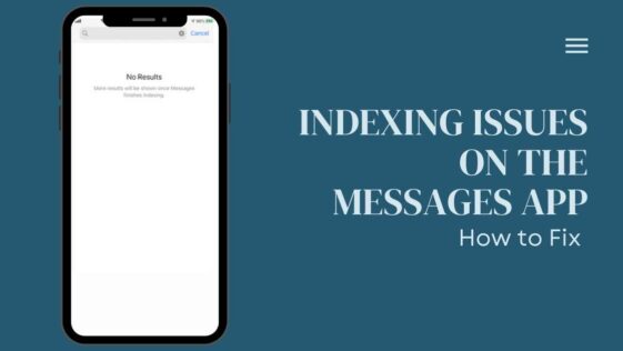 Indexing Issues On The Messages App