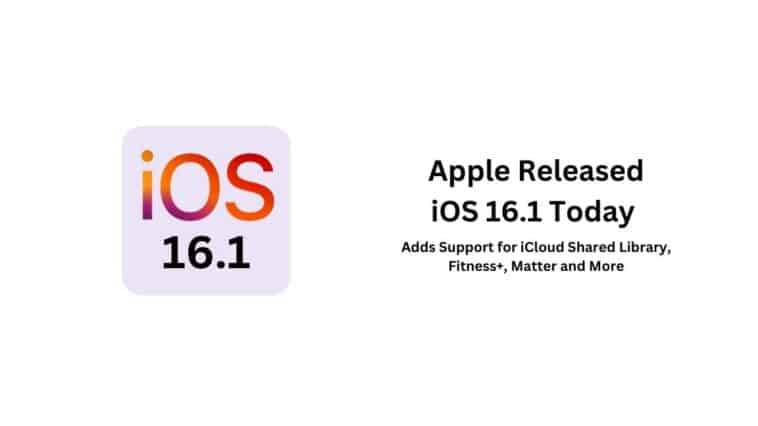Apple Released iOS 16.1