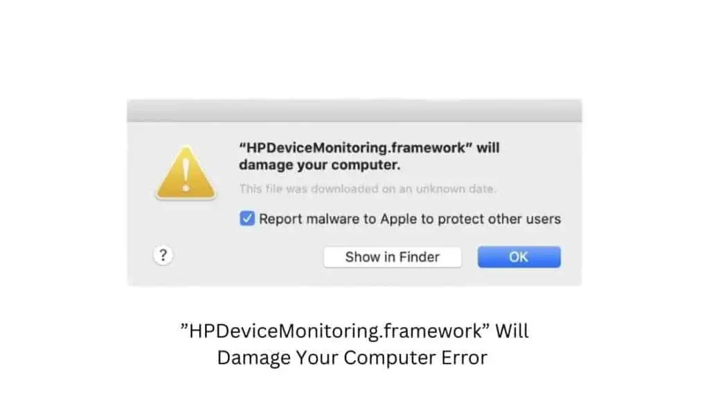 HPDeviceMonitoring.framework Will Damage Your Computer