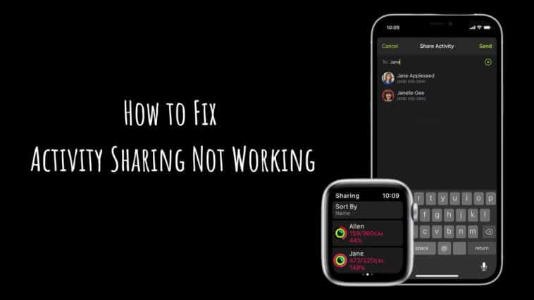 How to Fix Activity Sharing Not Working