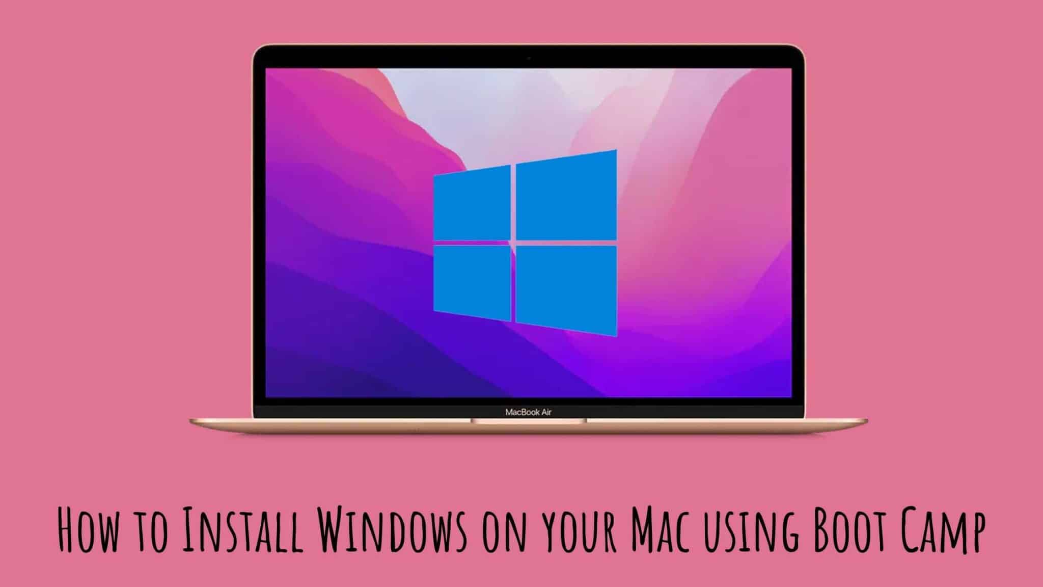 how to install windows in mac using bootcamp