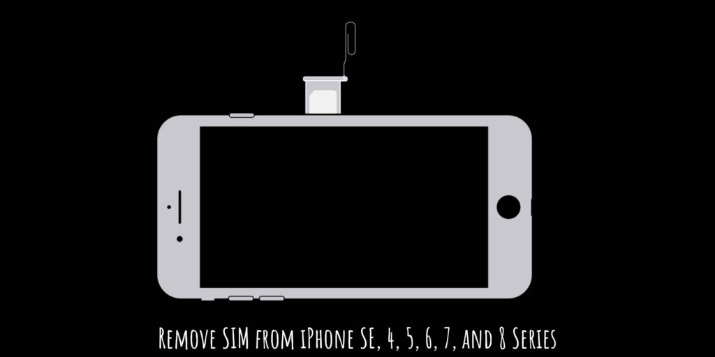 How To Remove SIM Card in iPhone SE, 4, 5, 6, 7,and 8 Series