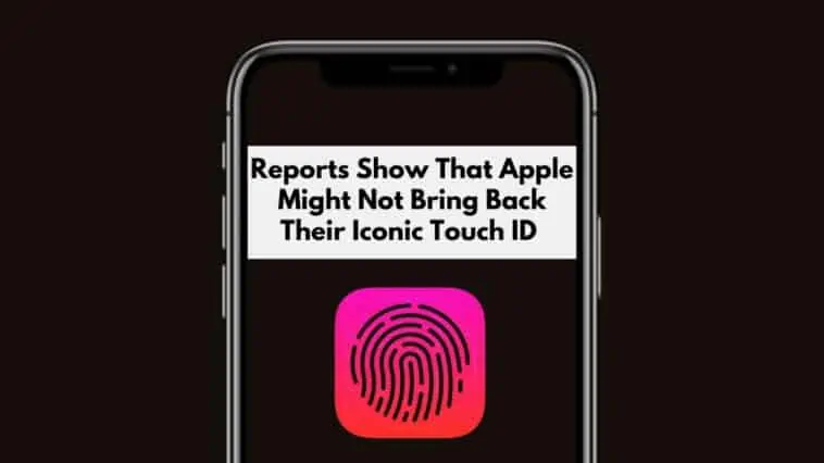 Apple Won't bring back Touch ID