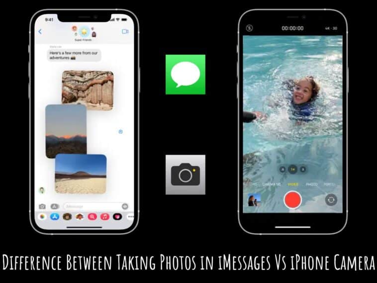 Difference Between Taking Photos in iMessages Vs iPhone Camera