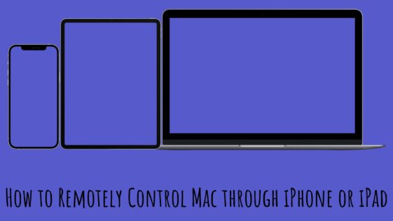 How to Remotely Control Mac through iPhone or iPad