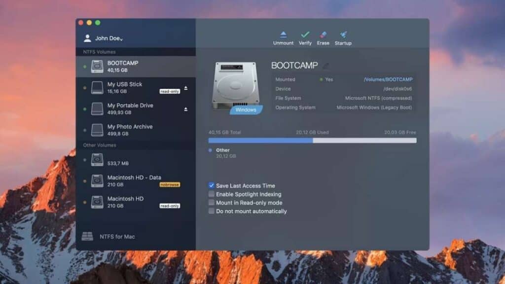 Free NTFS for Mac Software