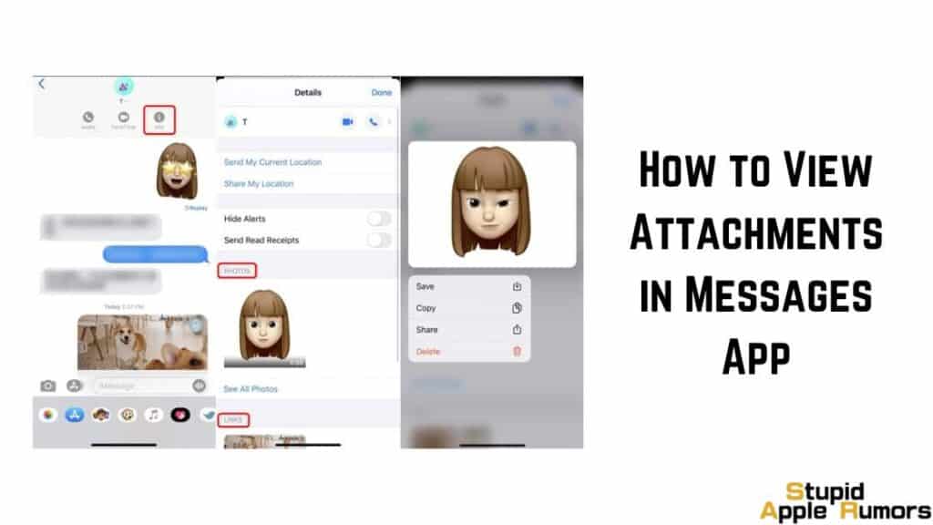 How to View Attachments in Messages App