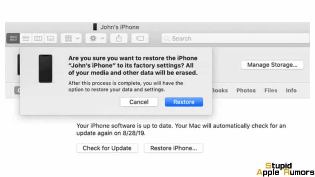How to Restore your iPhone