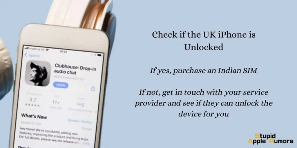 How to use UK iPhone in India