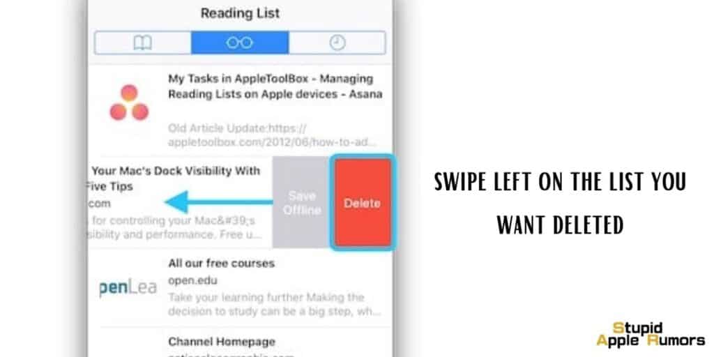 How to Clear Your Safari Reading List