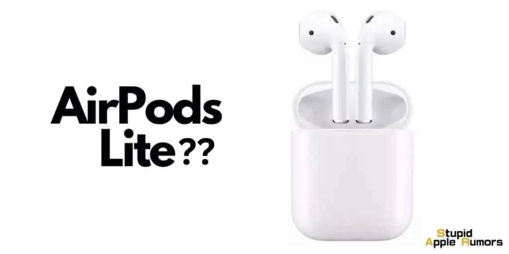 Render image of the AirPods lite