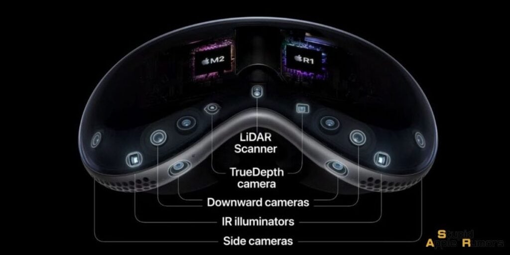 Apple Vision pro sensors