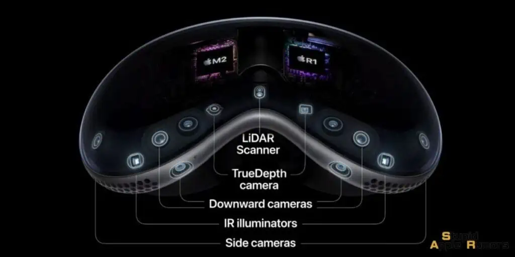 Apple Vision pro sensors
