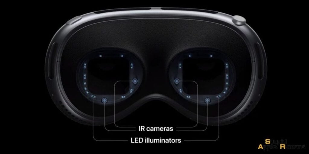 IR Cameras and LED illuminators of the Apple Vision Pro