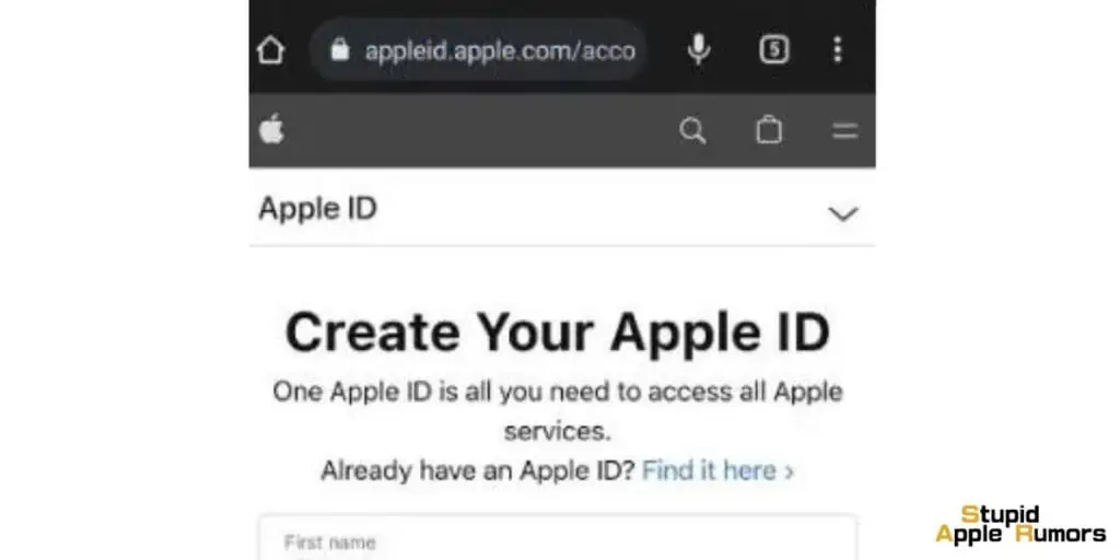 How to Create a New Apple ID on iPhone using a Web Browser