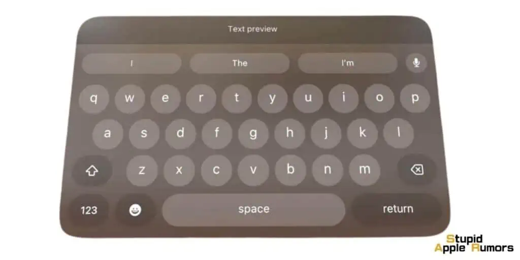 How to type using the Vision Pro Keyboard?