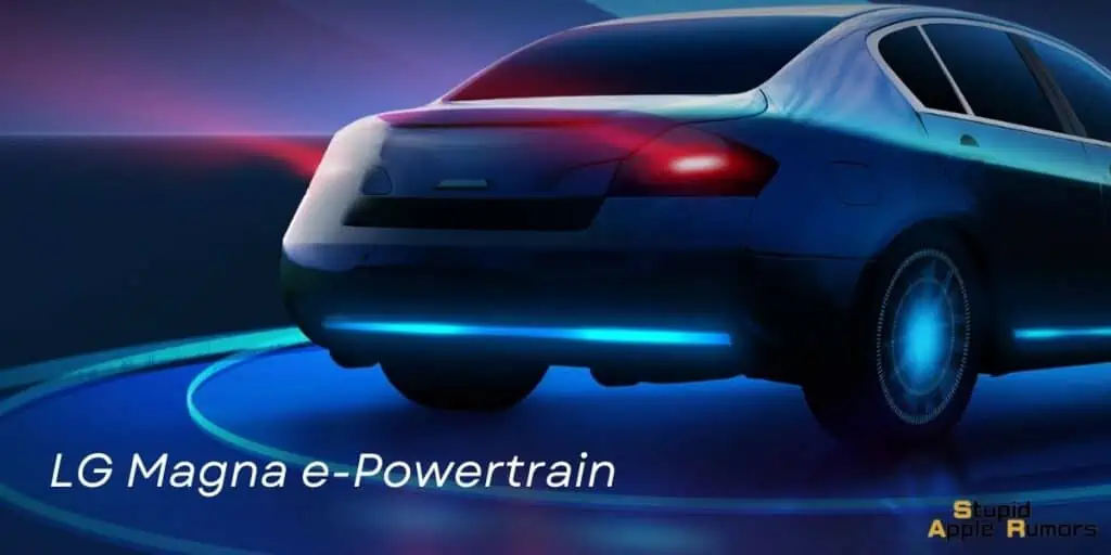 Apple has partnered with LG on the LG Magna e-Powertrain to use in the Apple car