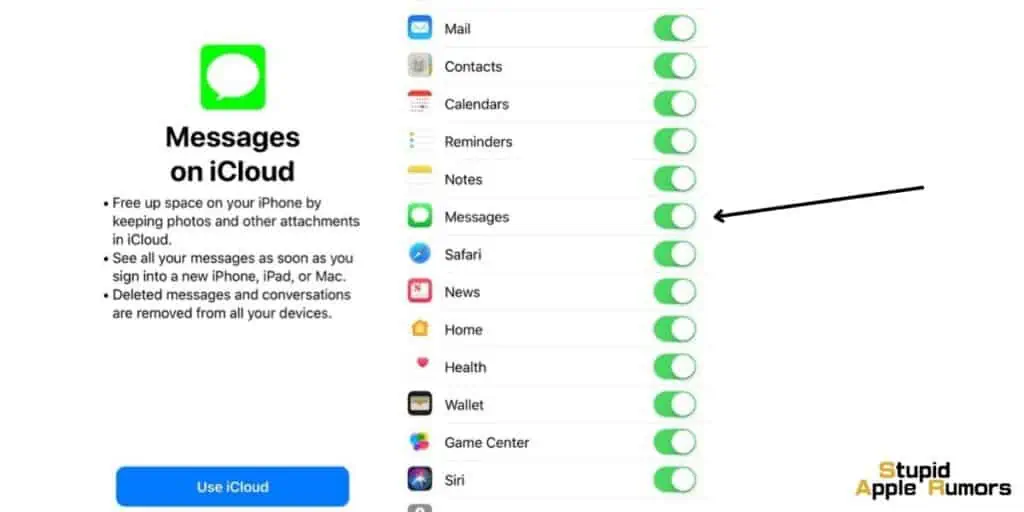 Stuck on Downloading Messages from iCloud