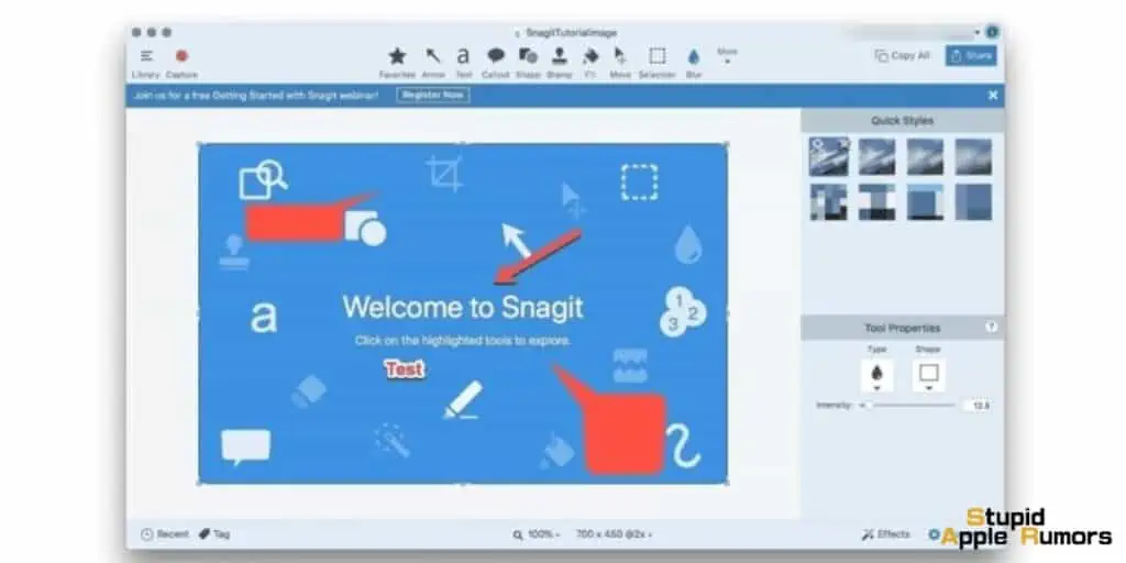One of the best snipping tools for mac - snagit