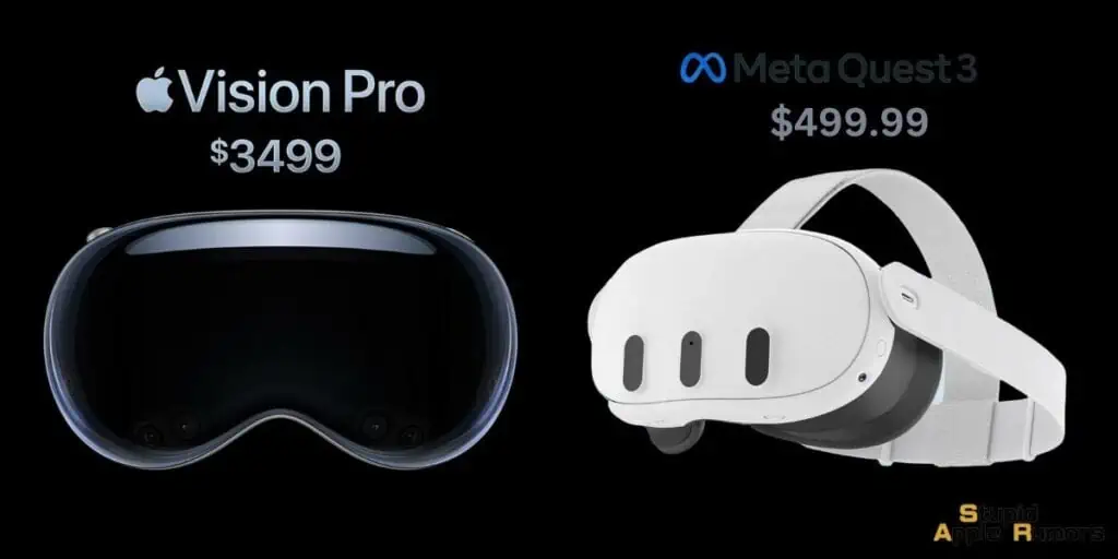 What is the Price of the Vision Pro and the Quest 3