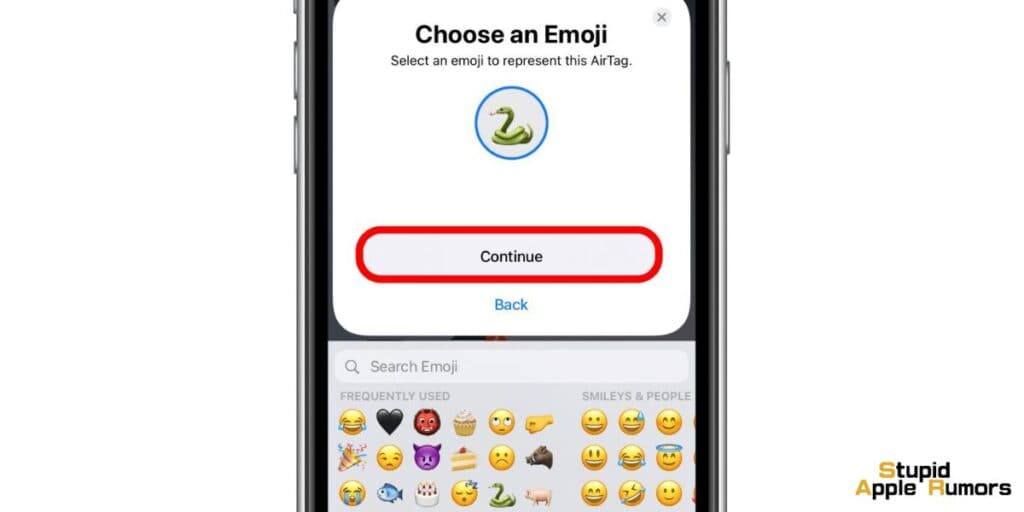 How to Add an Emoji to My AirTag Name?