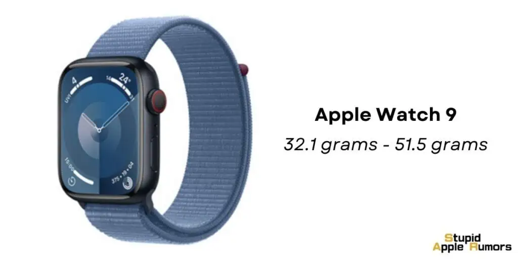 How much does Apple Watch 9 Weigh?