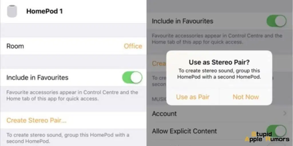 How to Setup Two HomePods in Stereo Configuration?