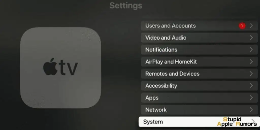 How to reset Apple TV