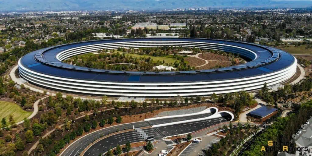 Where is the Apple spaceship located